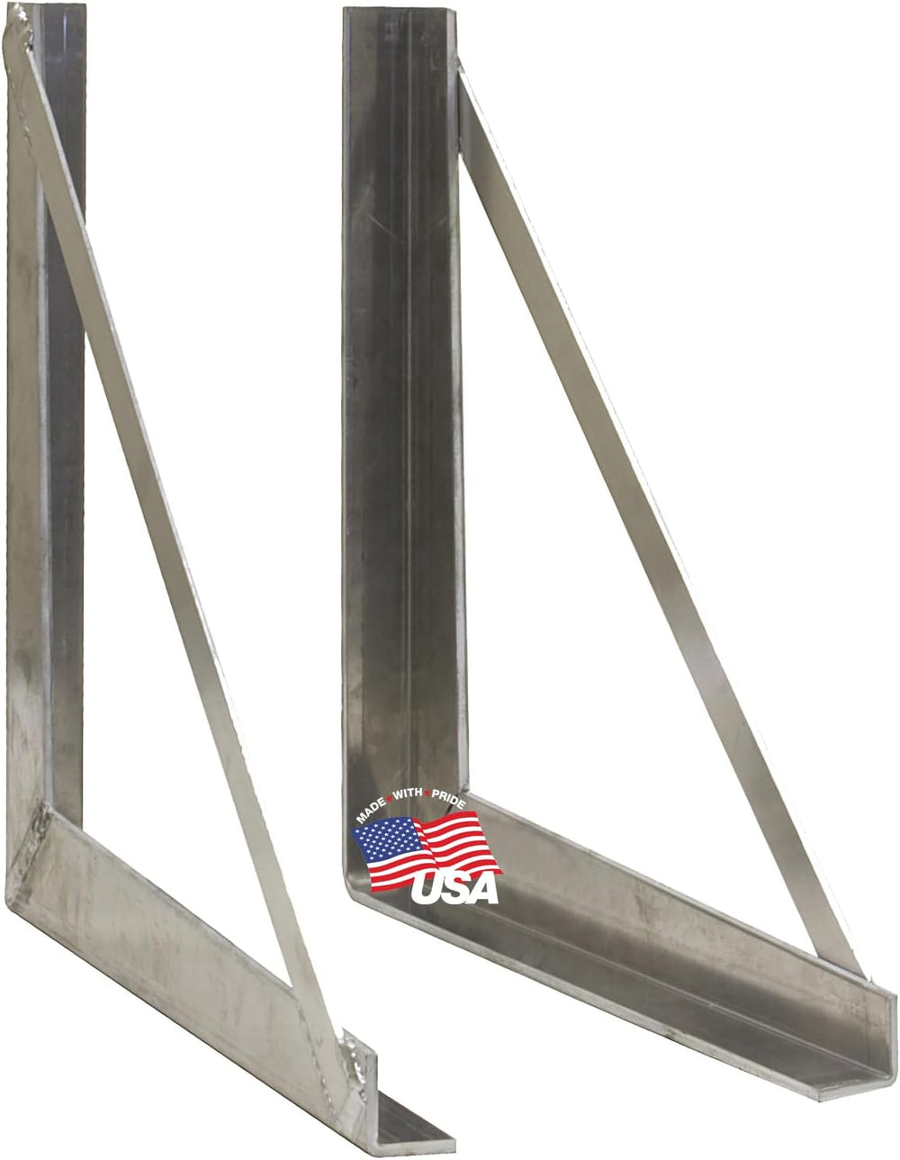 Buyers Products 1701031, 18x18 Inch Welded Stainless Steel Mounting Brackets ...