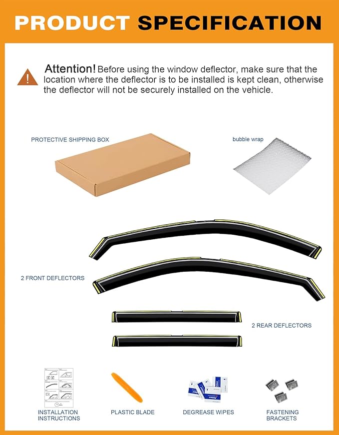 in-Channel Window Rain Guards Fit