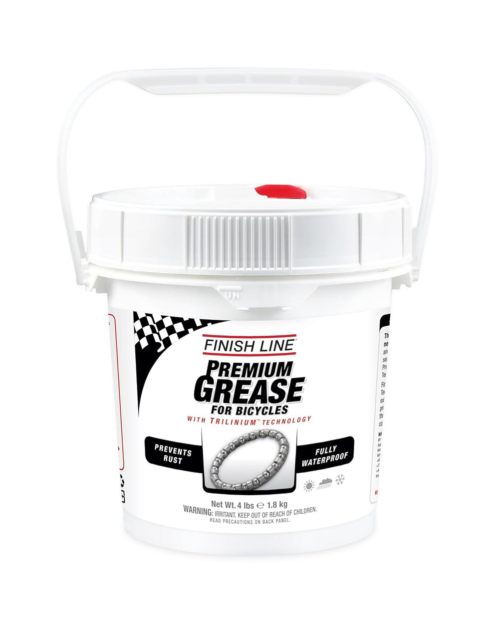 Finish Line Premium Grease Bikes Waterproof Extreme Pressure 4 lb Tub