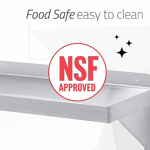 DuraSteel Stainless Steel Wall Shelf