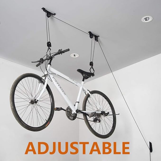 Wallmaster Ceiling Bike Mount Hanger, Bike Ceiling Lift Hoist, Bike Pulley