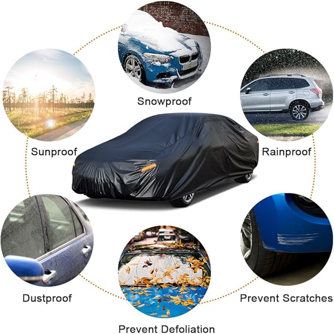 Kayme 7 Layers Car Cover Custom Fit