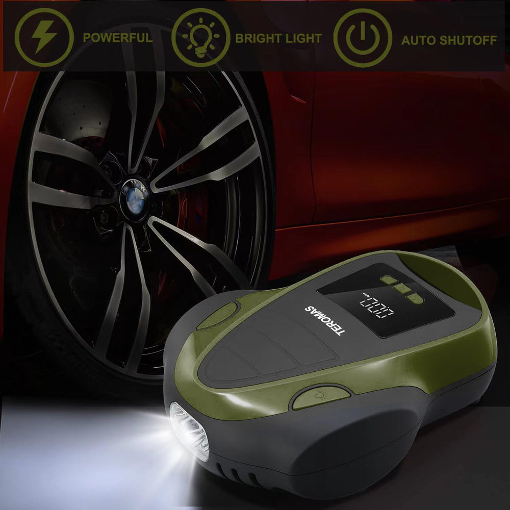 Tire Inflator Portable Air Compressor, Air Pump DC/AC for Car Tires 12V DC an...