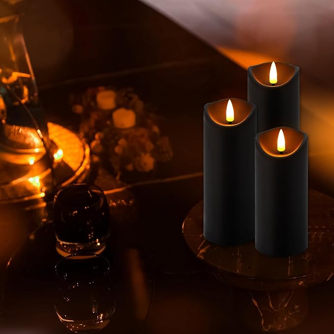 24 Pack Halloween Decoration Flickering Flameless Candles, Battery Operated L...