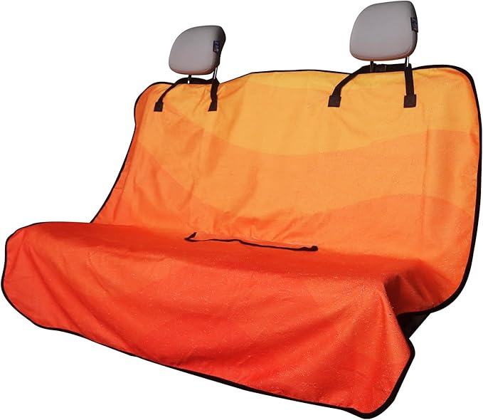 Back Seat Cover for Car Trucks Van SUV, Waterproof Rear Bench Towel Seat Covers