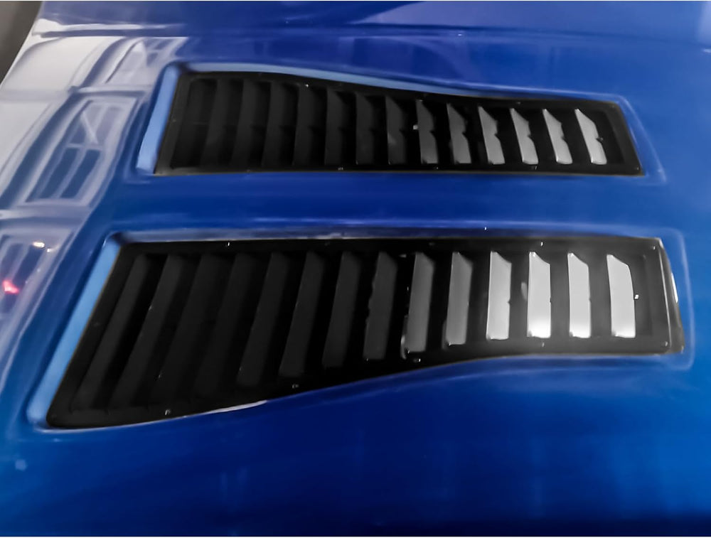 HECASA Steel Hood Louver Inserts Hood Scoop Compatible with 1985-1990 Chevy C...