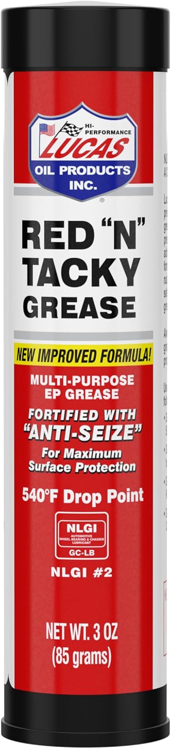 Lucas Oil 10318 Red "N" Tacky® Grease -3 oz Combo Pack - 10 PK