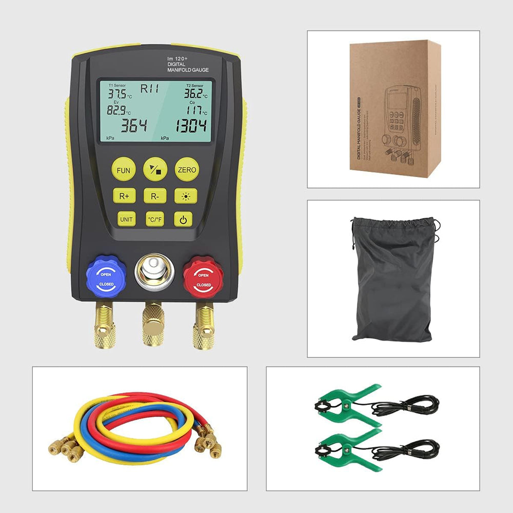 Digital HVAC Manifold Gauge Set R134a R410a R32 R1234