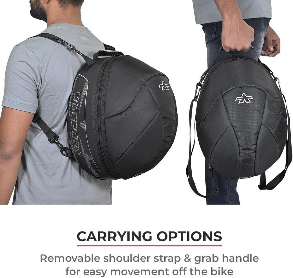 ViaTerra Motorcycle Riding Helmet Bag I Avoid Scratches & Dirt on Helmet ...