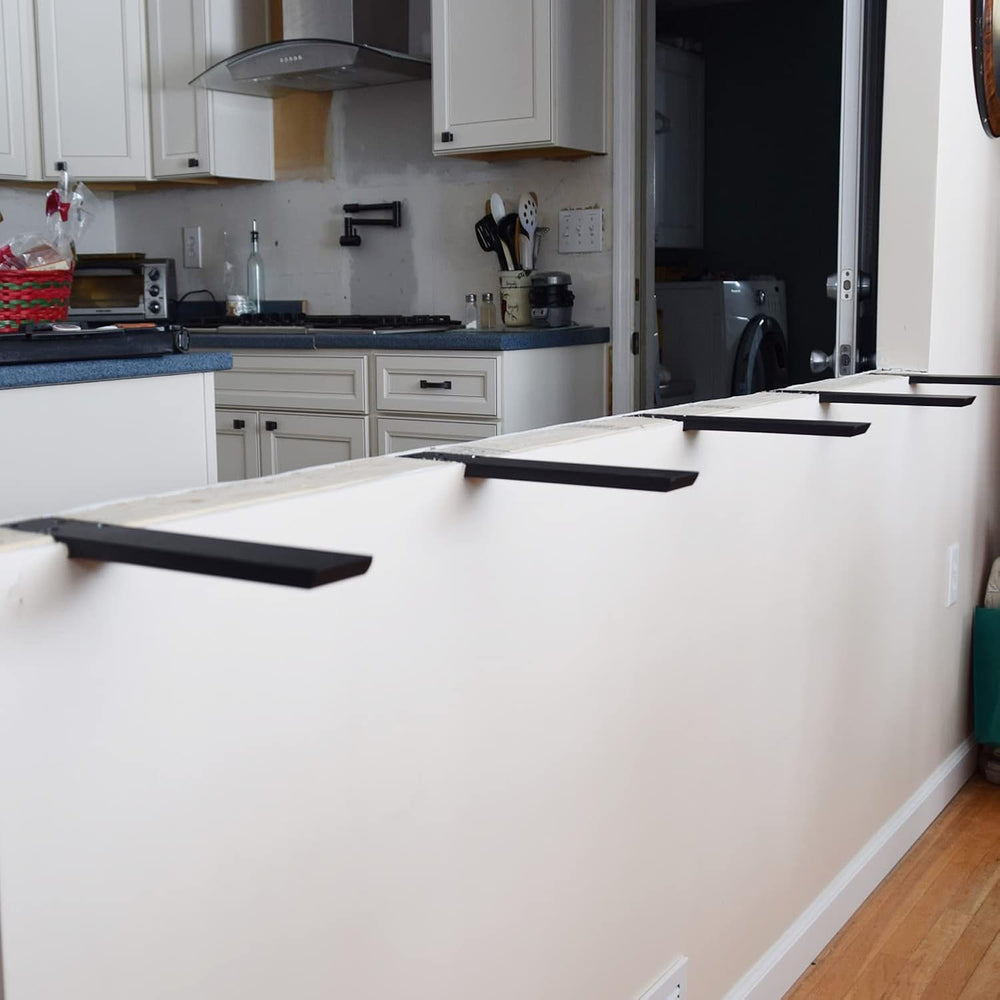 Countertop Support Bracket 2 Pack Heavy Duty Granite Hidden Forward L Shelf B...