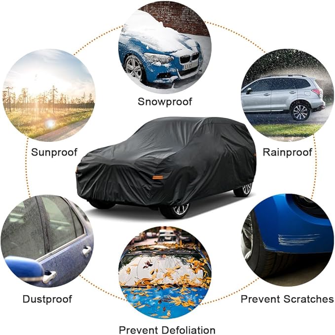 Kayme 7 Layers SUV Car Cover Custom Fit
