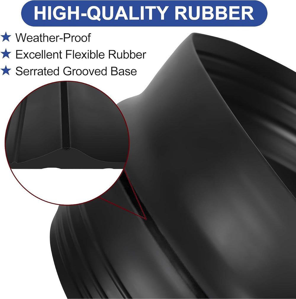 20Ft/6.1M Universal Garage Threshold Seal Strip with 300ml Black Adhesives, G...