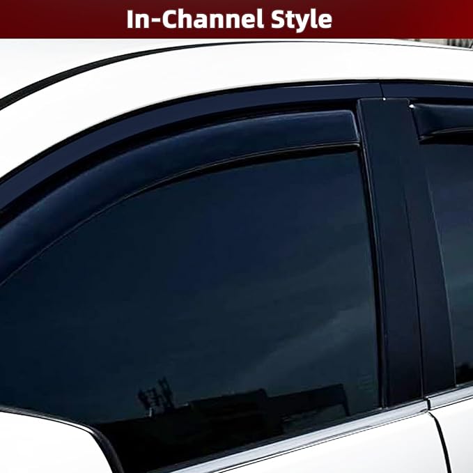 in-Channel Rain Guards Fit for Nissan Altima 2019 2020 2021 2022 2023 2024 20...