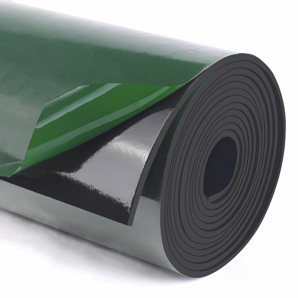 HooTown Adhesive Solid Rubber Strips, Self Neoprene Rubber Sheet Rolls Seal