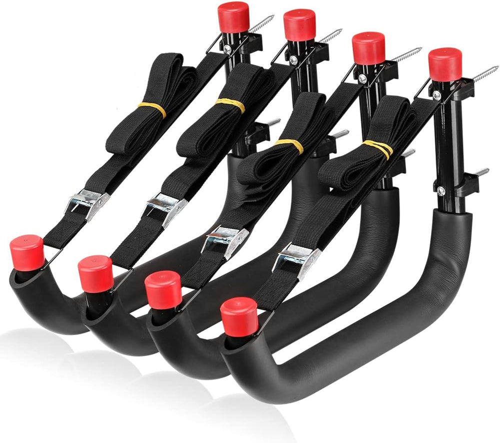 Heavy Duty Garage Storage Hooks, 13 Inch Arm Large Wall Mount Hanger with EVA...
