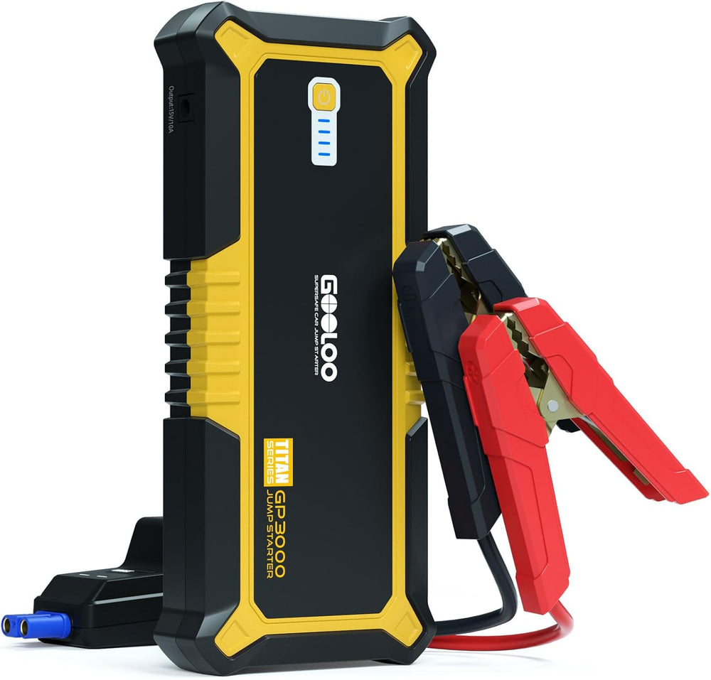 GOOLOO GP3000 3000A Jump Starter, 12V Car Battery Jump Starter