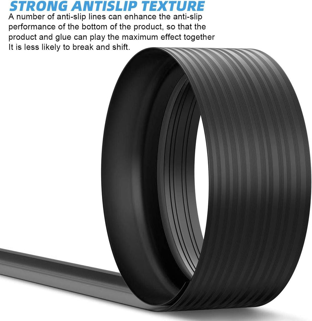 Jin&Bao Black Garage Door Threshold Seal 16FT Rubber Strip & 1 Adhesive