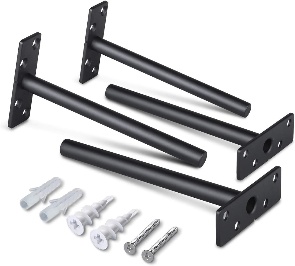 6 Inch Hidden Floating Shelf Brackets, Heavy Duty 300 lbs Capacity, Rustproof...