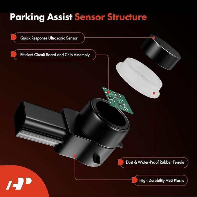 A-Premium 4-PC Rear PDC Reverse Backup Parking Aid Assist Sensor Compatible