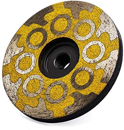 YIJING 4" Diamond Cup Wheel Resin Diamond Grinding Wheel Medium Grit wit...