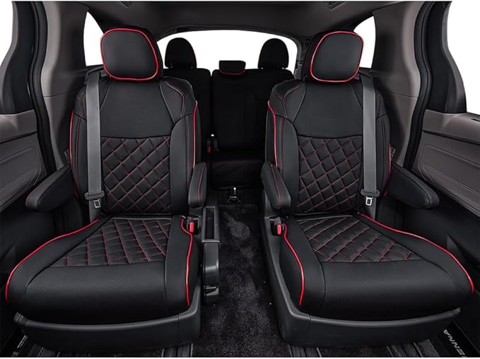 EKR Sienna Seat Covers for 2011-2020 Toyota Sienna L, 7 Seats, 2nd Row Captain