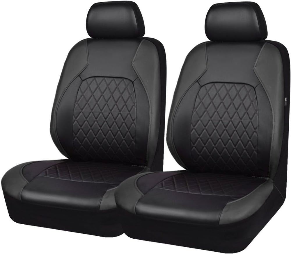 Universal Pu Leather Car Seat Covers Front Seats only, Airbag Compatible, Wat...