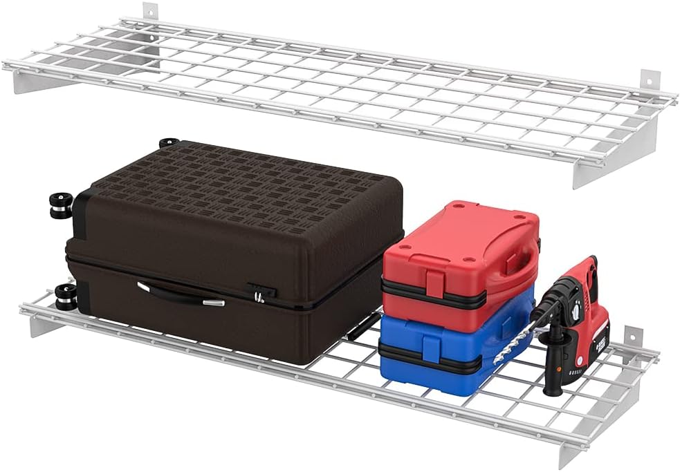Wallmaster 15x45 Garage Wall Mount Shelves Heavy Duty Storage Shelves
