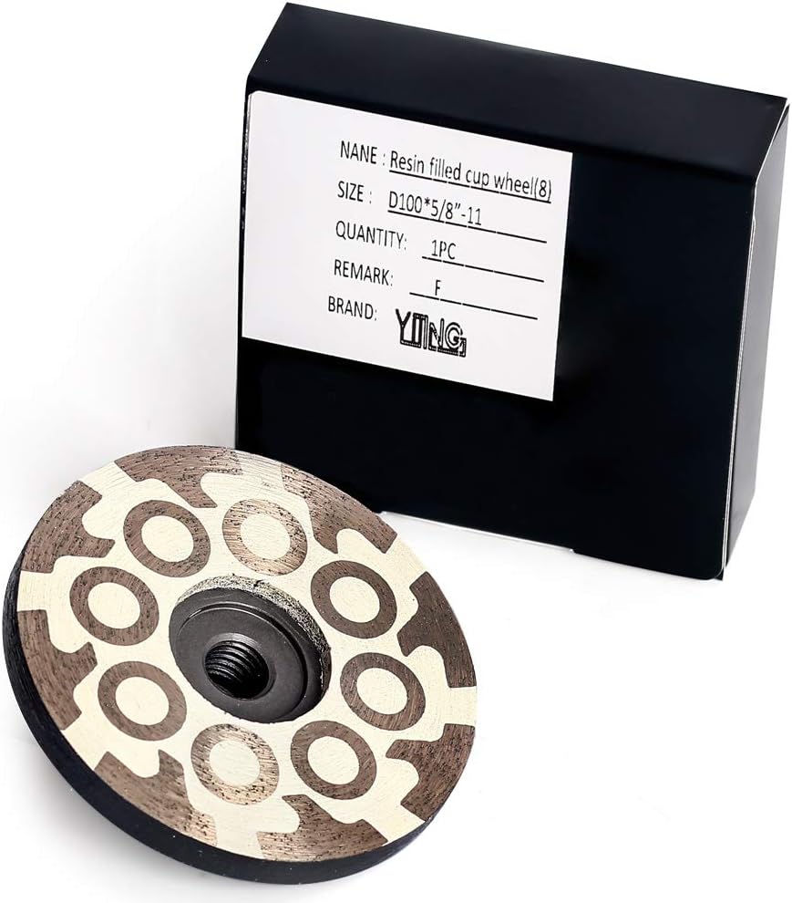 YIJING 4" Diamond Cup Wheel Resin Diamond Grinding Cup Wheel Fine Grit w...