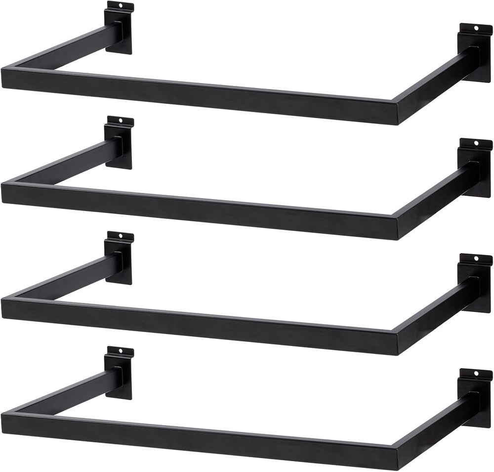 Slatwall U-Shaped Rectangular Tubing Hangrail - 24"x12", Slatwall A...