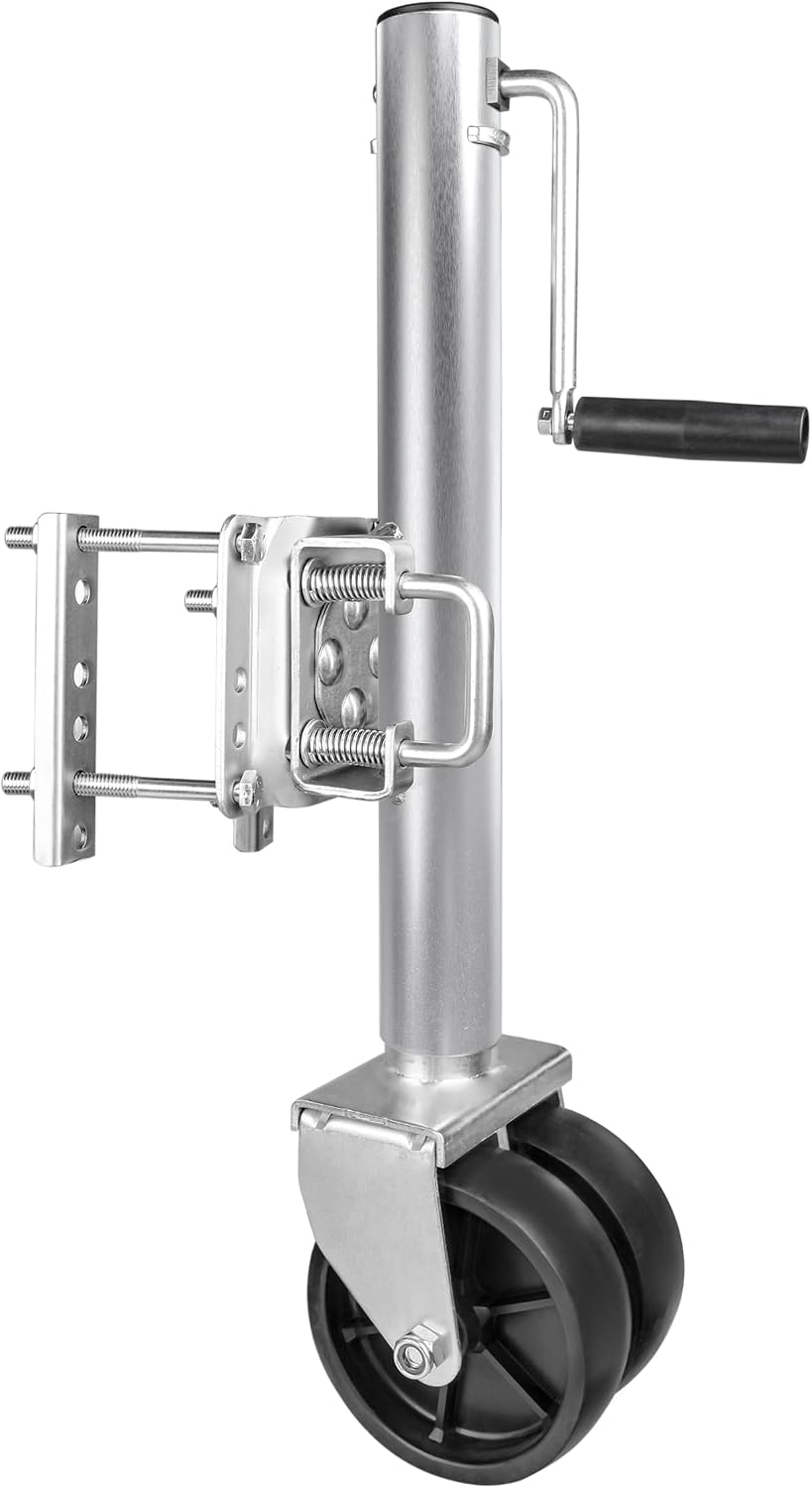 MaxxHaul 70149 Trailer Jack with 11-1/2" Lift, Swing-Back Design, Side W...