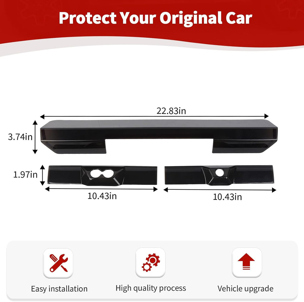 for Silverado High Mount 3rd Brake Light Trim Cover Smoked for Chevrolet Silv...