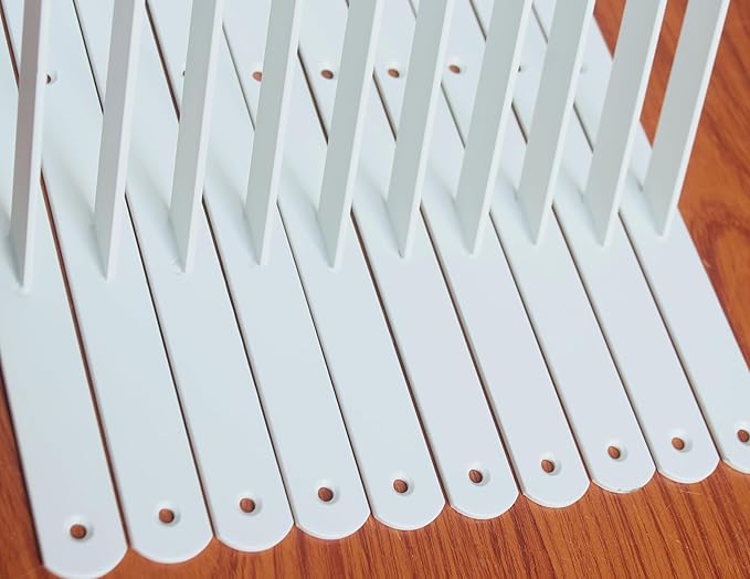 8 Pack L22 x H 12" White Heavy Duty Shelf Brackets