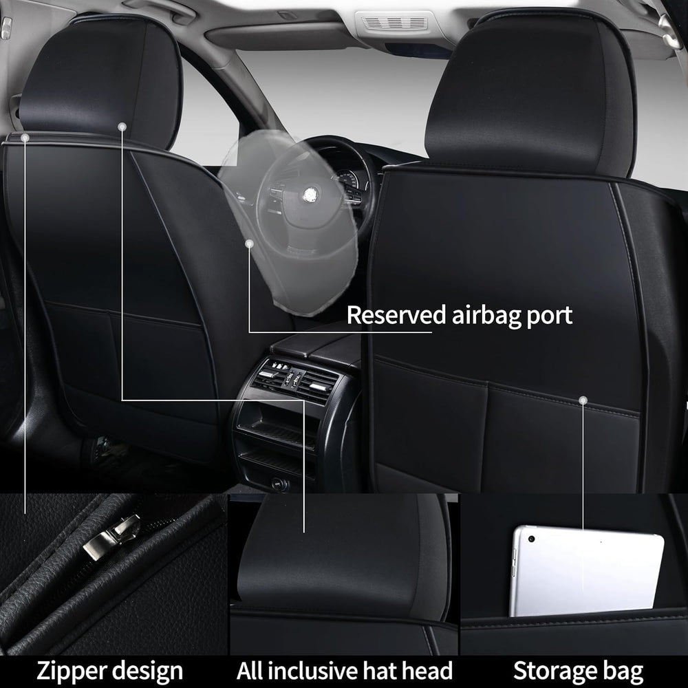 Leather Car Seat Covers,Full Coverage Seat Covers,Universal Automotive Seat C...