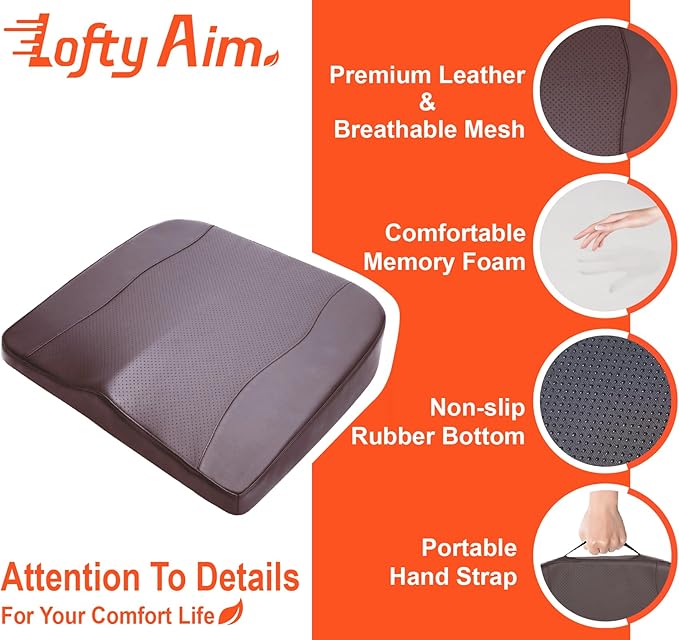 Car Seat Cushion, Comfort Memory Foam Car Cushions