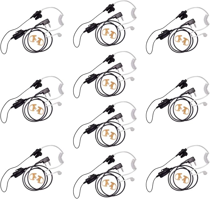 BTECH QHM07 Platinum Series Noise-Cancelling Earpiece (10 Pack)