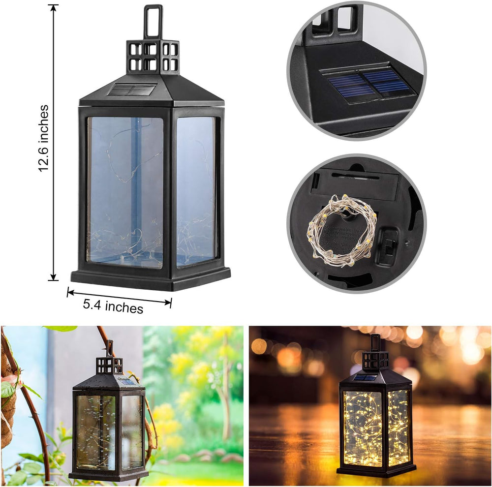Solar Lantern Lights Outdoor SUNWIND Waterproof Solar Table Lamp Hanging Ligh...