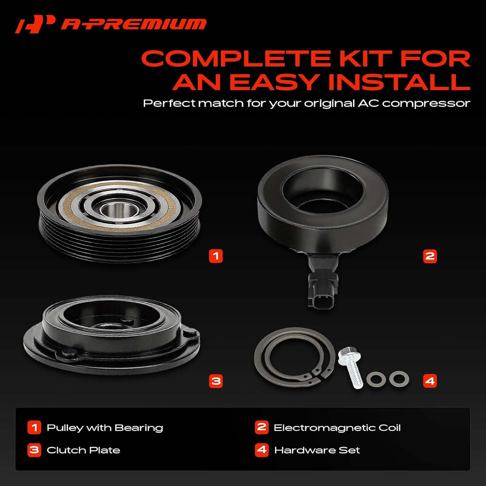 A-Premium Air Conditioner AC Compressor Clutch Kit