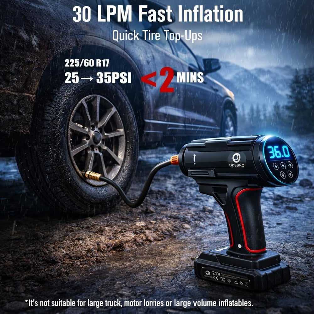 Cordless Air Compressor 160PSI Portable Tire Inflator with 10000mAh Battery &...