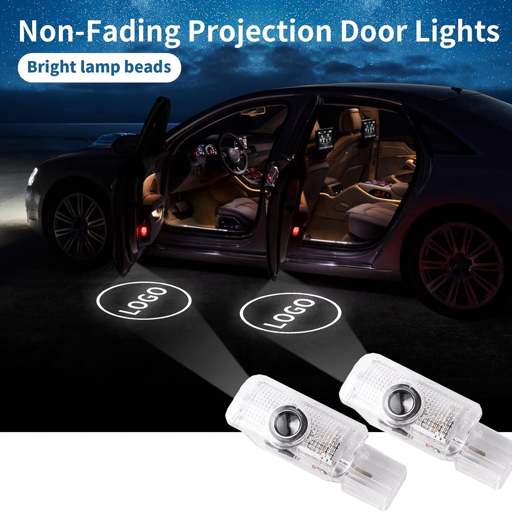 2 Pcs Non-Fading MB Door Light Logo, Projector Welcome Lamp Door Light Puddle...
