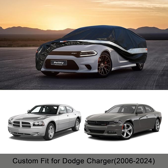 Holhtly Car Cover Custom Fit for Dodge Charger， Car Covers for Automobiles All
