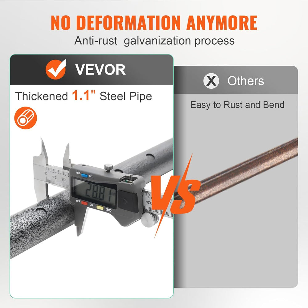 VEVOR Cargo Bar, Truck Bed Bar Adjustable from 40" to 73", Heavy-Du...