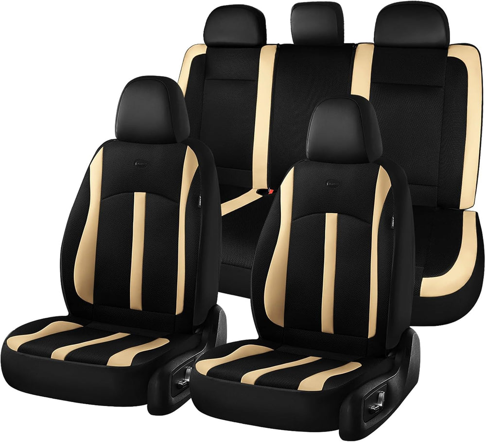 Car Seat Covers, Breathable Mesh Automotive Seat Cover Full Sets, Front Seat ...