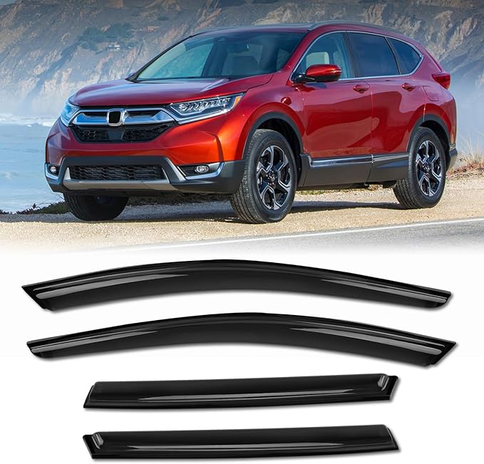Rain Guards for Car Windows, Tape-On Window Visors Rain Guards Fit for Honda ...