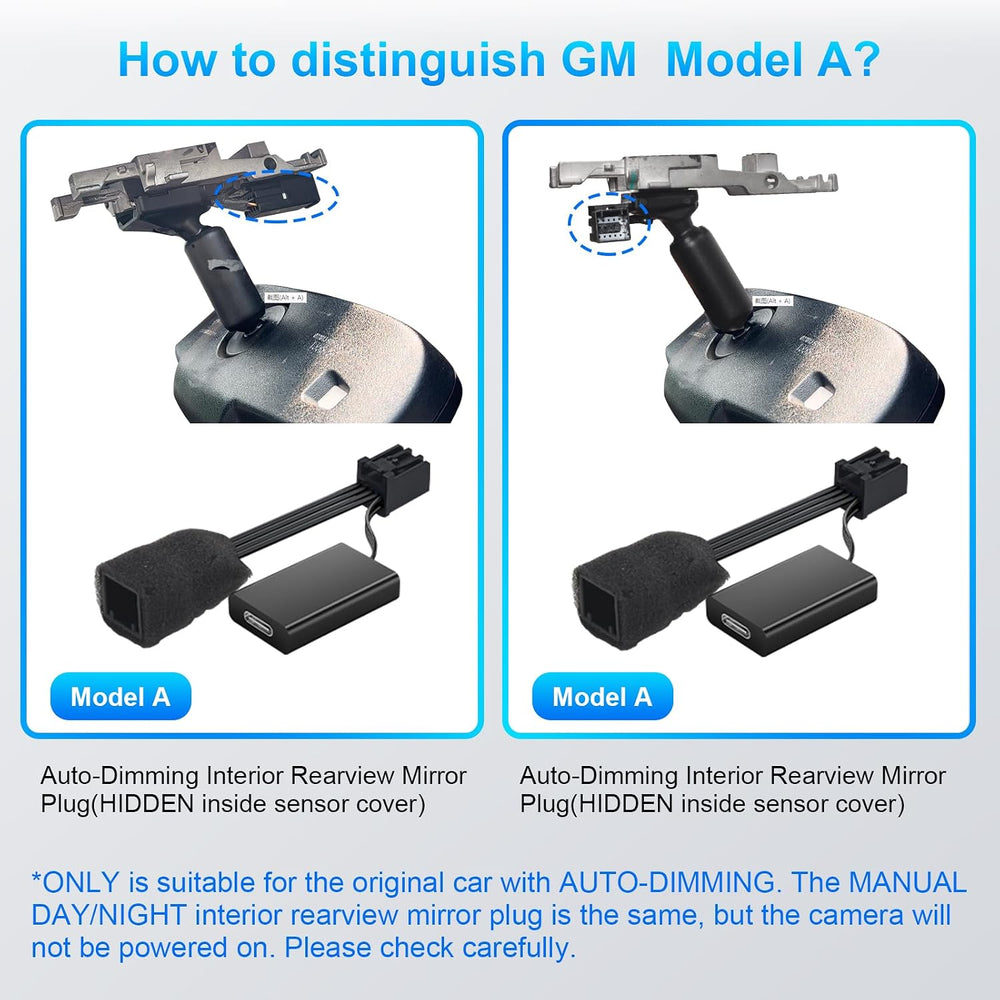 Dashcam Power Adapter Custom for GM 10 Pin (Model A) for Chevy GMC Buick Cadi...
