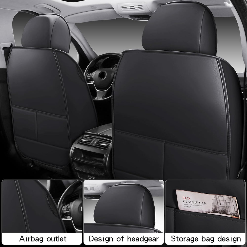 Leather Car Seat Covers,Full Coverage Seat Covers Full Set,Universal Automoti...