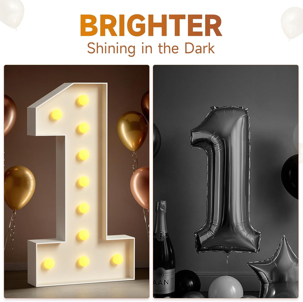 Tongjoy 4FT Marquee Numbers 50, Light Up Numbers 50 Birthday Decoration