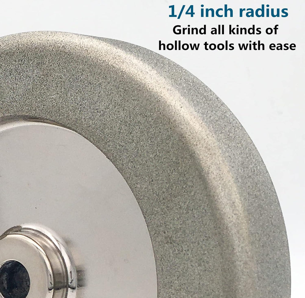 CBN 4 in 1 Grinding Wheel, 8" Dia x 1.25" Wide x 5/8" Bore for...