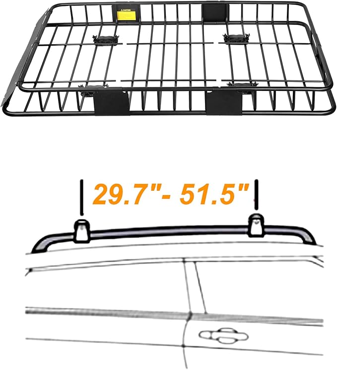 XCAR Roof Rack Basket Rooftop Cargo Carrier