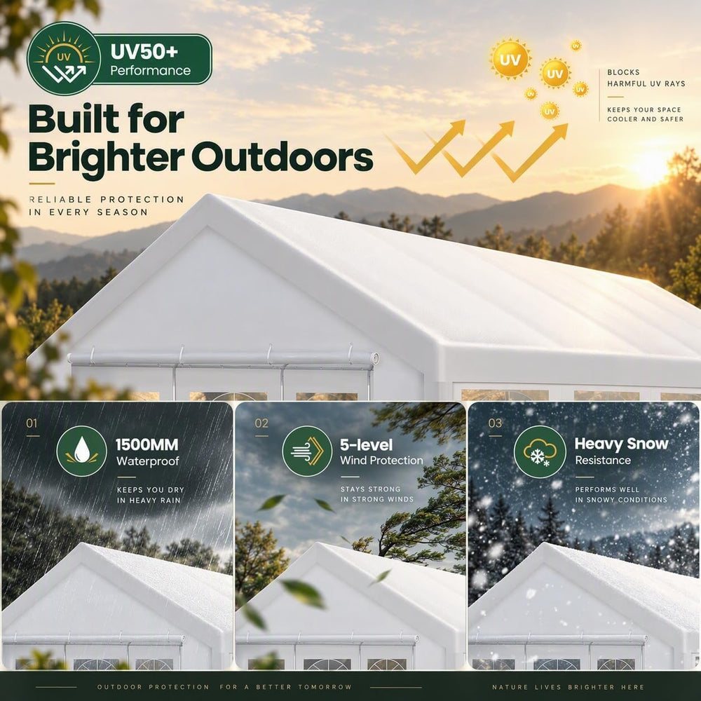 20x20ft Party Tent Heavy Duty for Parties Waterproof, Wedding and Event Canop...