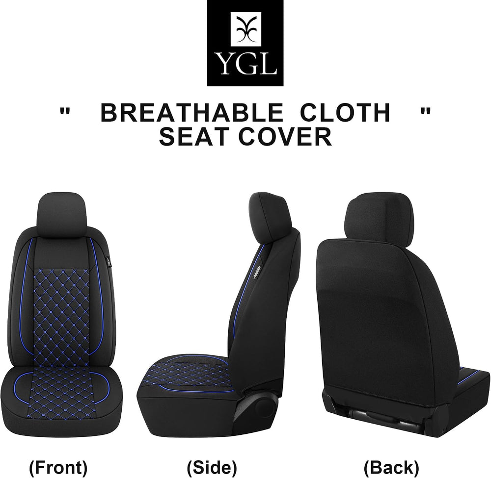 Breathble Car Seat Covers Full Set, Washable Seat Covers for Cars, Premium Cl...